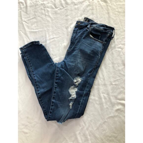 Abercrombie & Fitch Simone High Rise Super Skinny distressed size 28/6 - Picture 1 of 8
